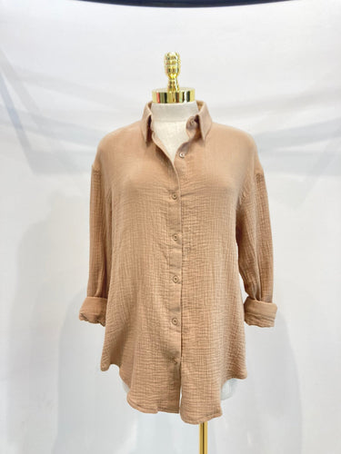 Oversized Button-Up Blouse